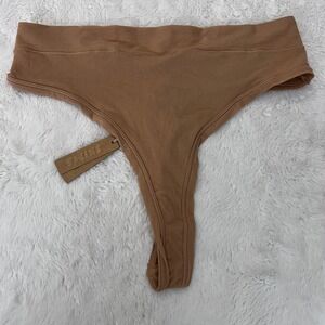 SKIMS Women's Fits Everybody Thong Ochre‎ Brown PN-THG-1635 Size 2X NWT